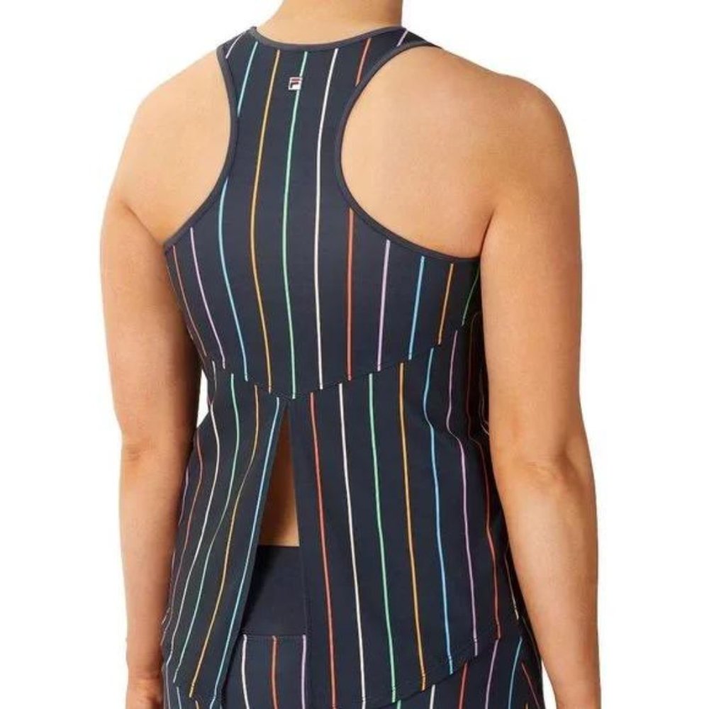 NWT FILA Women's Cross Court Tie Up Back Tank Top New - Picture 3 of 5